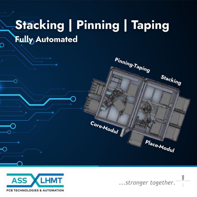 Fully Automated Stacking Pinning Taping